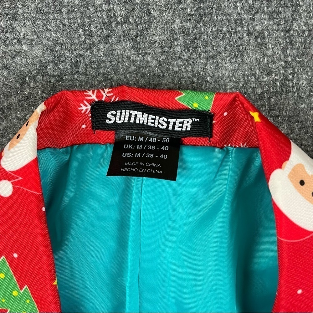 SUITMEISTER Christmas Santa Holiday Suit Pants & Jacket size: Medium -38/40 - Picture 5 of 13